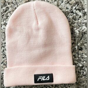 Pink FILA Beanie